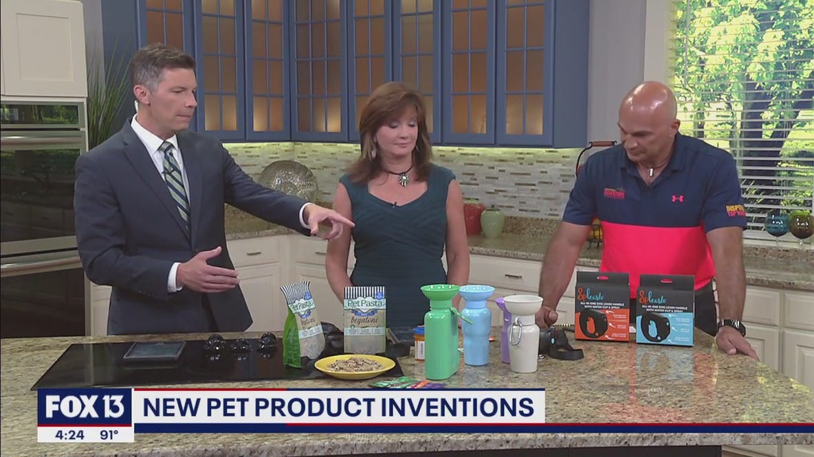 Showing new pet product inventions